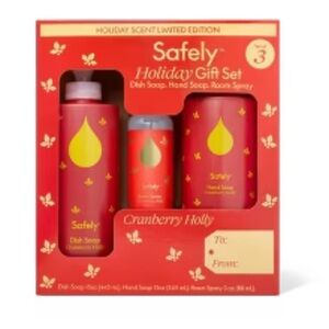NEW SAFELY HOLIDAY GIFT SET 
Scent Cranberry Holly